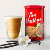 Tim Horton French Vanilla Cappuccino Mix, Sweet and Creamy, Instant coffee 454g (From USA)
